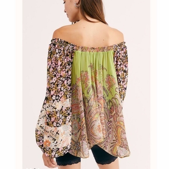 Free People 'Roamin Around  Paisley Blouse  Small - Picture 9 of 9